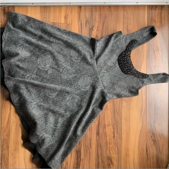 Free people gray casual sleeveless dress S - Picture 2 of 11